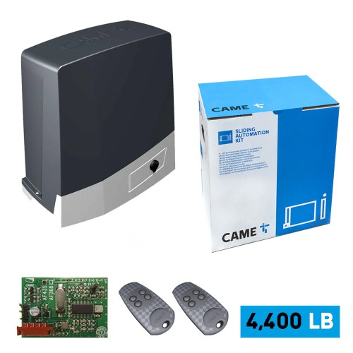 Kit de apertura de portones corredizos BKV 4,400 LB 120V CAME (001USU0035) Kit de apertura de portones corredizos BKV 4,400 LB 120V CAME (001USU0035)
