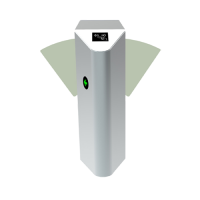    Molinete de  Doble Ala de Ángel para un Carril Adicional de Acceso ZKTeco (FBL4200 Pro) 