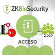      -Software de Acceso ZKBioSecurity V5000 (Licencia para  agregar 5 Puertas) ZKSoftware (ZKBS-AC-ADDON-P5)