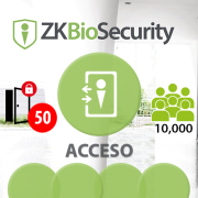      -Software de Acceso ZKBioSecurity V5000 (Licencia permanente para 50 Puertas)  ZKSoftware (ZKBS-AC-P50)