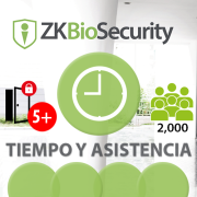      Software de Tiempo y Asistencia ZKBioSecurity V5000 (Licencia para  agregar  5 Relojes) TyA ZKSoftware (ZKBS-TA-ADDON-P5)