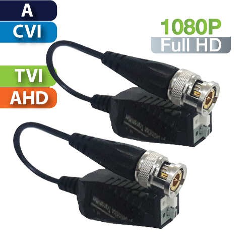 Balun Pasivo HD Multi-Formato Análogo/CVI/TVI/AHD / Par (UTP101PHD4B)