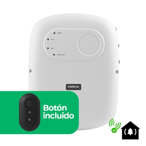      Electrificador para 1,400mts (1.2 Joules) de 21,000V y Botón Inalámbrico Intelbras (ELC 5003)