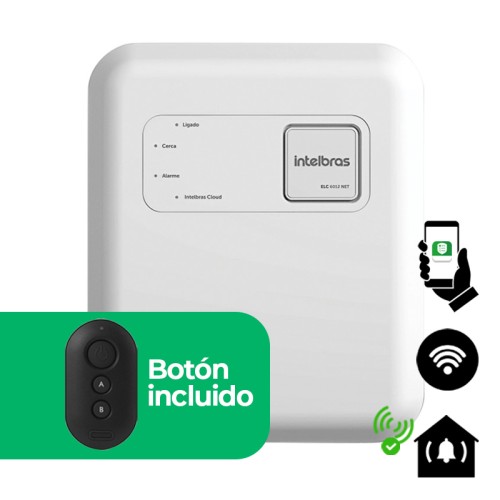      Electrificador para 1,400mts (0.7 Joules) de 12,000V y Botón Inalámbrico con App y Wifi Intelbras (ELC 6012 NET)