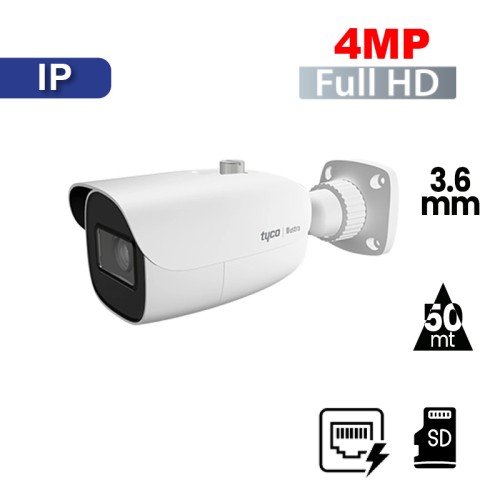 Cámara tipo Bala IR 4MP IR 50 Mts Illustra (ISE-B04F363S-N)
